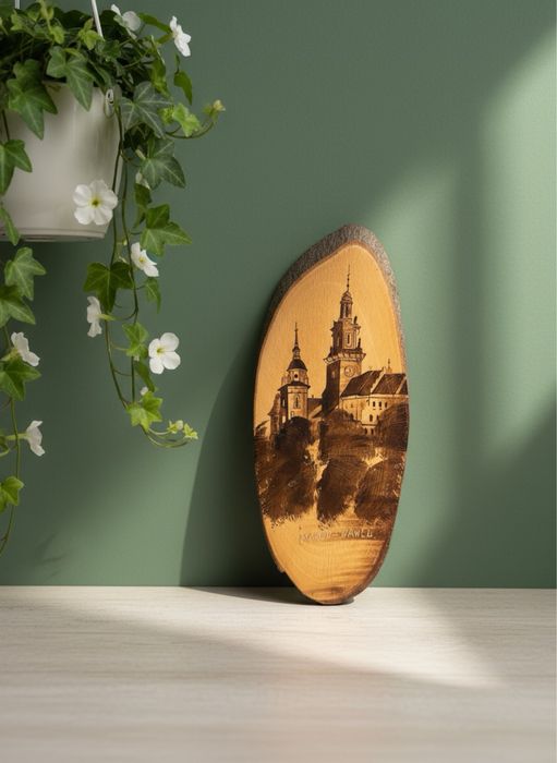 Obraz na drewnie - Wawel PRL