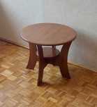 STÓŁ Stolik OKRĄGŁY Stoliczek Stolik kawowy Black Red White 68 cm