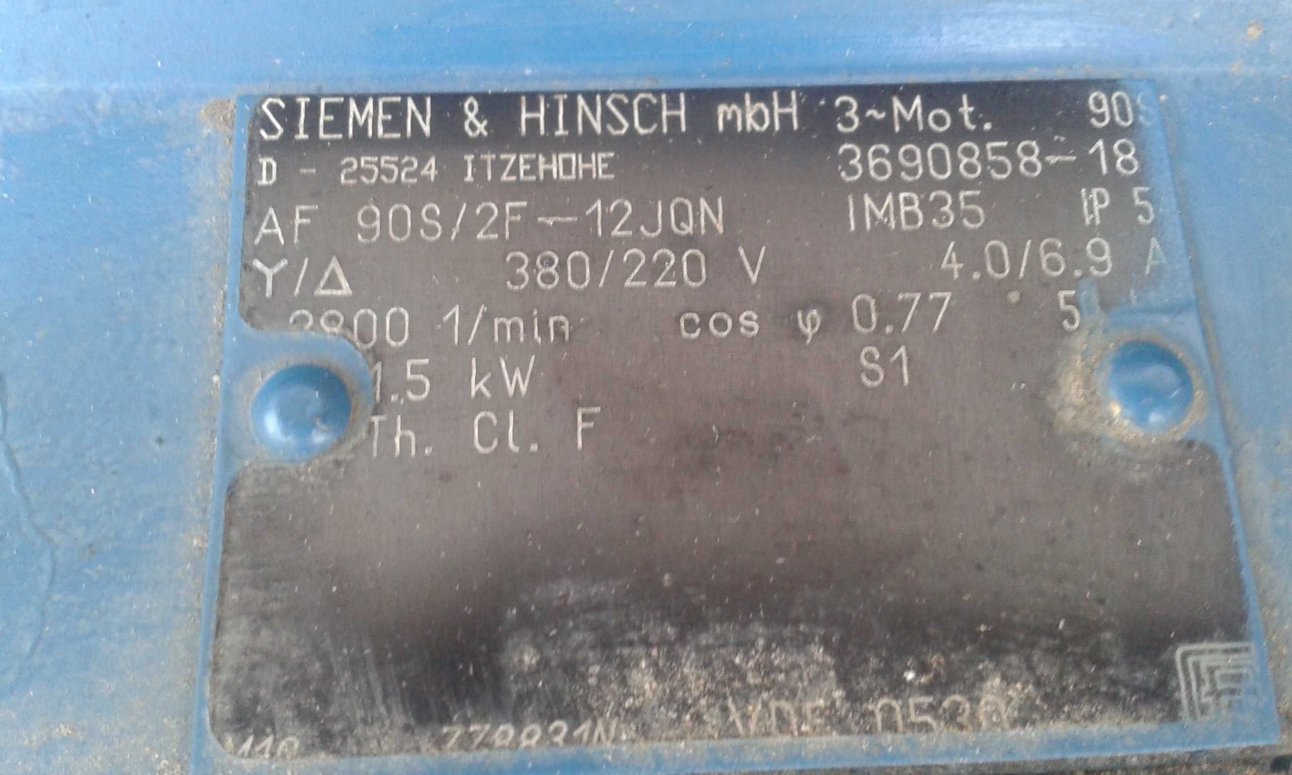 silnik elektryczny 1, 5kw
