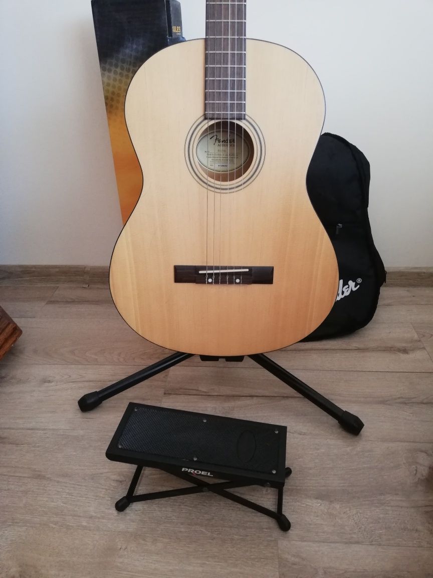 Gitara akustyczna Fender ESC 105 + pokrowiec, stojak