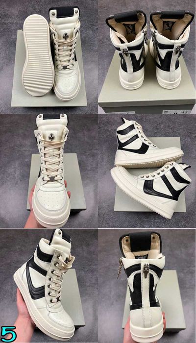 ‼️ЛЮКС ЯКІСТЬ Кросівки Rick Owens/рик овенс/Chrome Hearts Geobasket