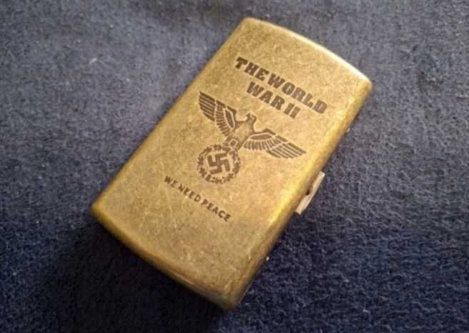 Papierośnica Mosiężna z pudełkiem