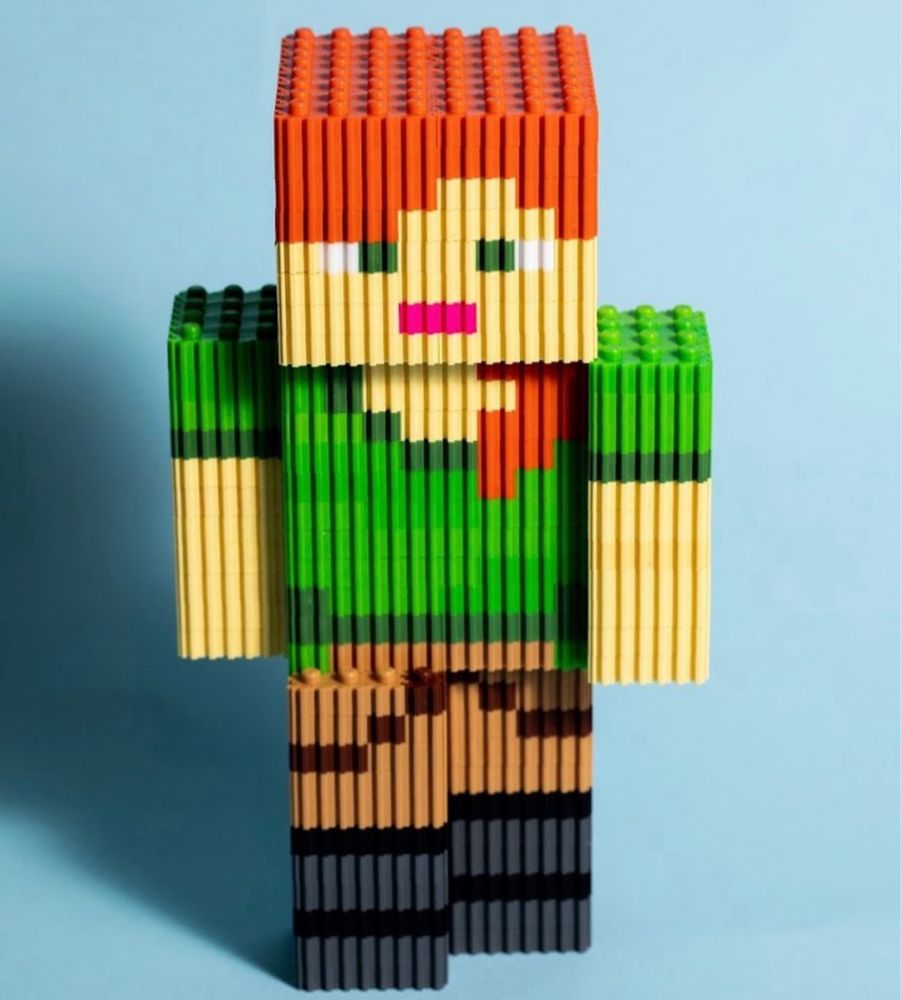 Minecraft конструктор pixel Alex i Steve Vita toys 3D