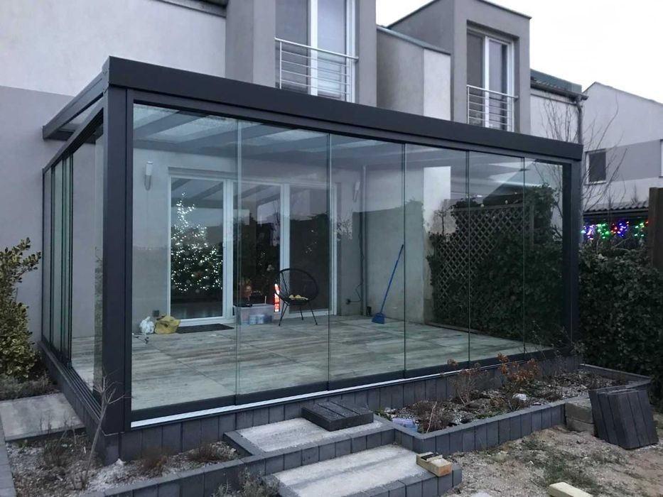 zadaszenie tarasowe aluminiowe 4,06x3