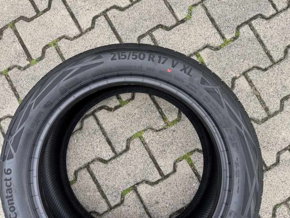 4x Nowe opony letnie 215/50r17 95V XL CONTINENTAL EcoContact 6 (2022r)