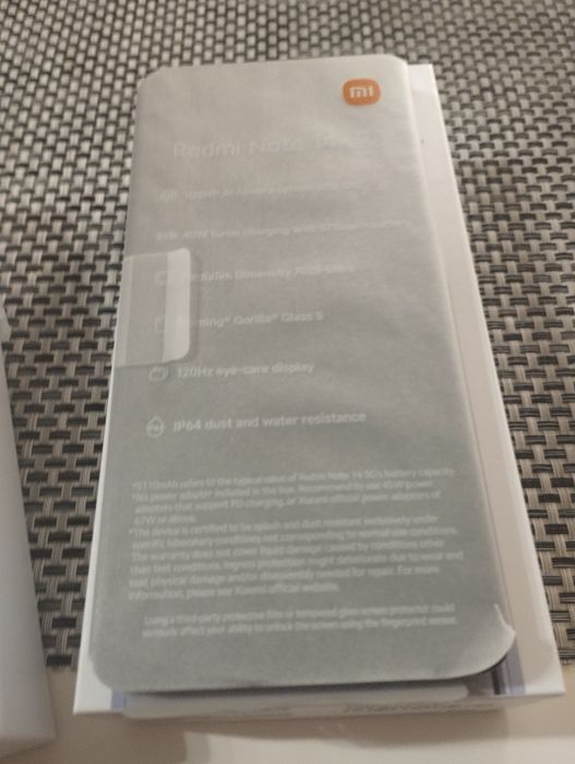 Redmi note 14 8GB Ram 256 GB ROM Kolor Black