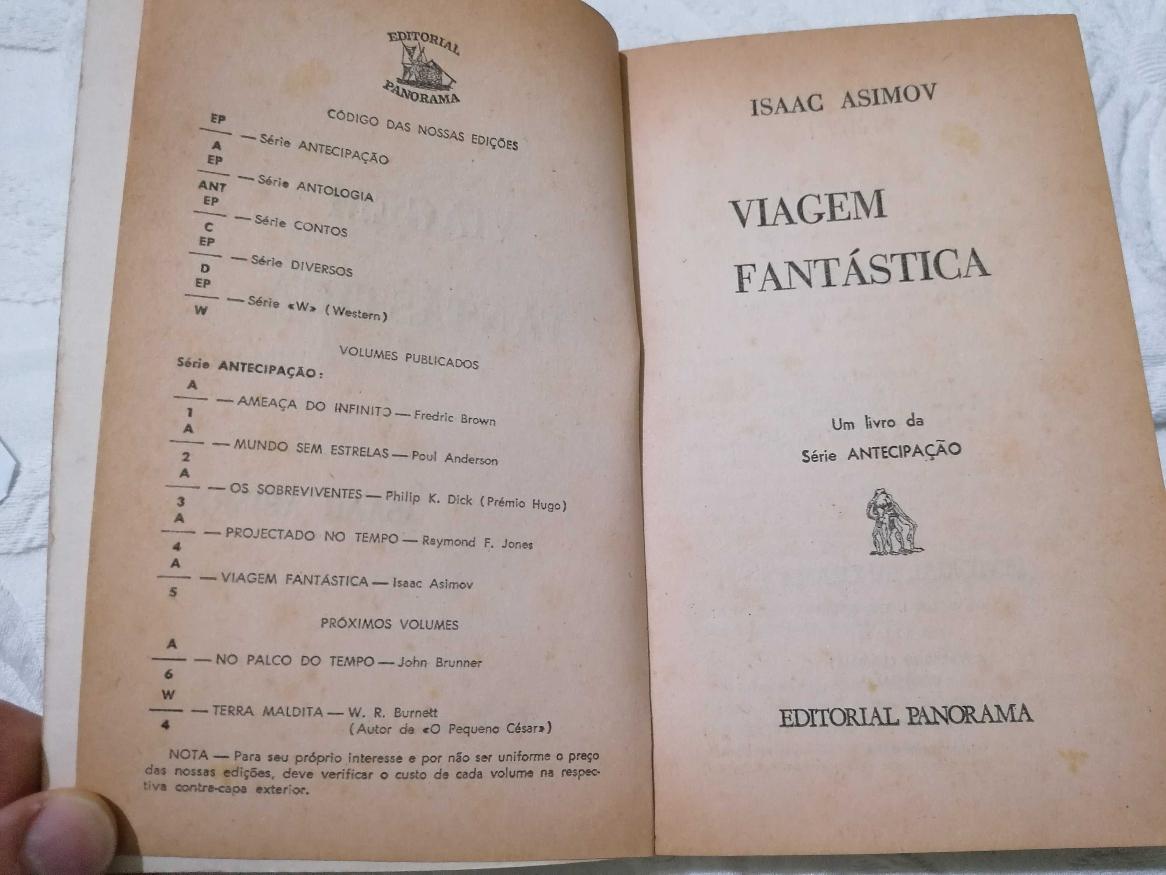 Viagem Fantástica, de Isaac Asimov, Editorial Panorama