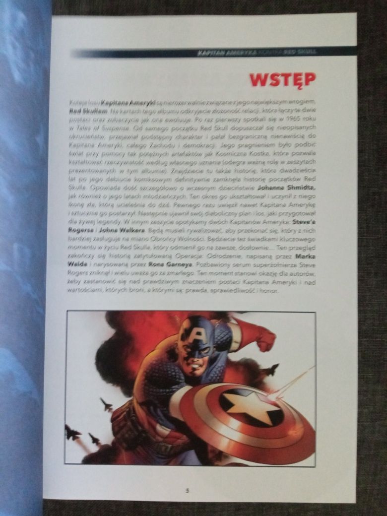 Komiks książka 240stron Marvel Kapitan Ameryka