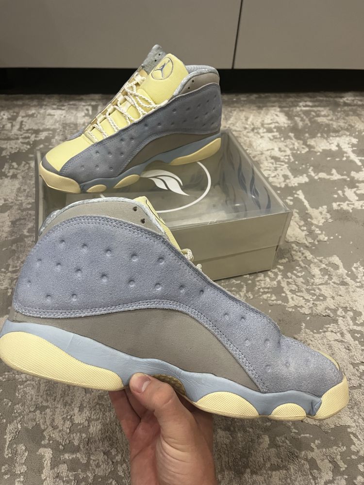 Кросівки air jordan 13 solefly light blue