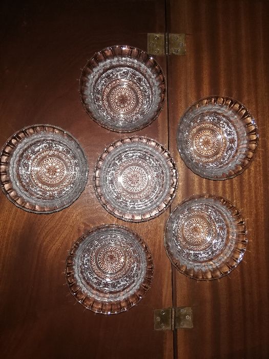 Taça de Cristal grande e 6 Taças de Cristal NOVAS na embalagem