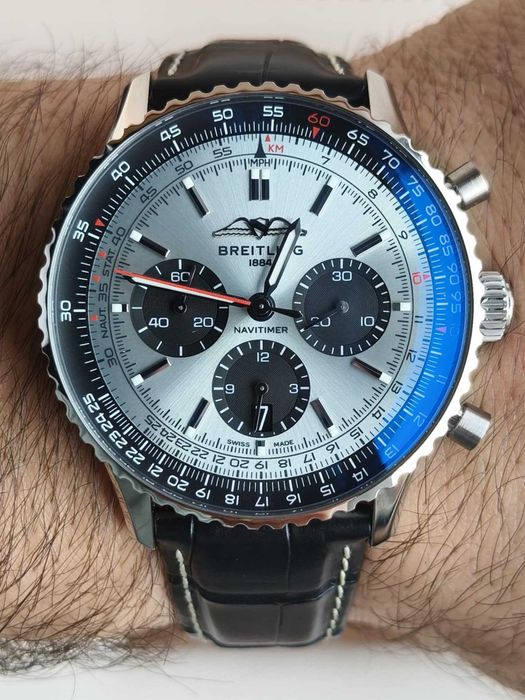 Breitling Navitimer B01 Chrono. 43mm ICE BLUE 2025r / Gwar. do 2033r.