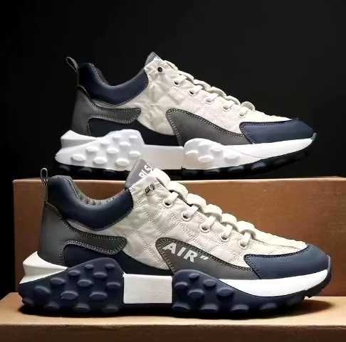 Sapatos casuais couro antiderrapantes masculinos leves para caminhada
