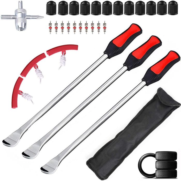 Kit de ferramentas para remover pneus e válvulas NOVO