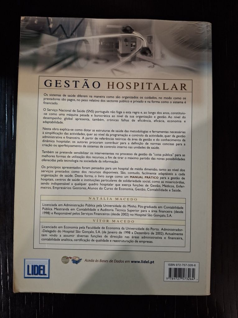 Livro Gestão Hospitalar como novo