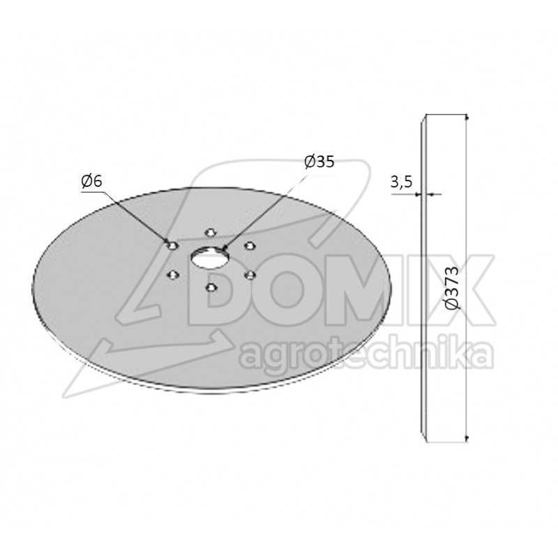 Talerz redlicy Gaspardo Maschio 373x3mm