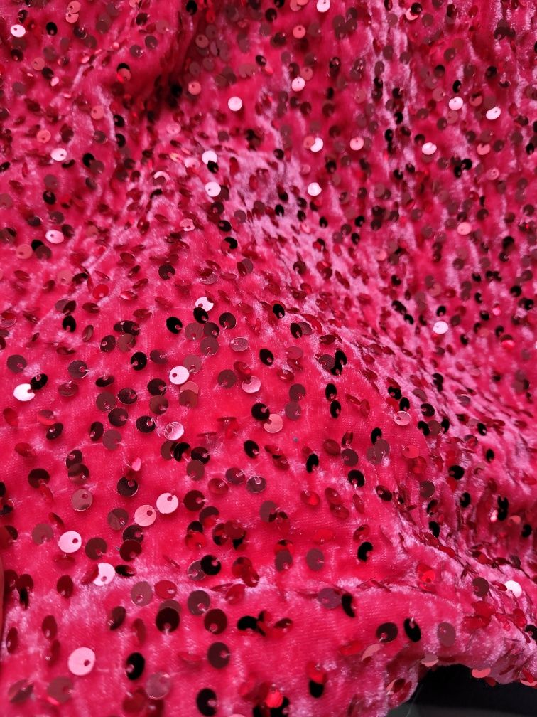 Sukienki różowa cekiny elegancka stylowa