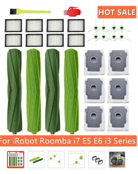 Sacos Filtro hepa esc de rolo para irobot roomba para i7, e5, e6