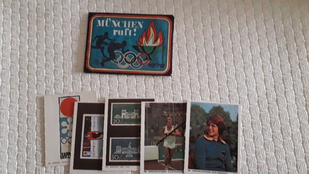 Carteira de cromos fechada da Alemanha Jogos Olímpicos 1972