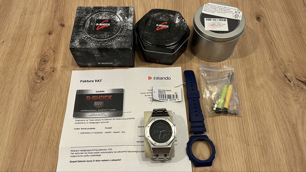 Zegarek casio G-Shock GA-2100 casioak mod FULL SET