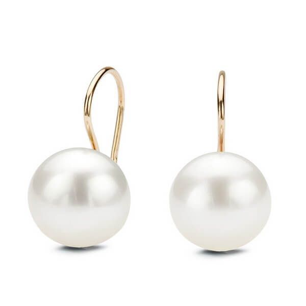 Złote kolczyki Staviori z perłami