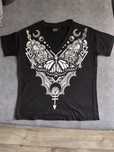 Koszulka T-shirt Restyle V-neck Henna Butterfly r. XS