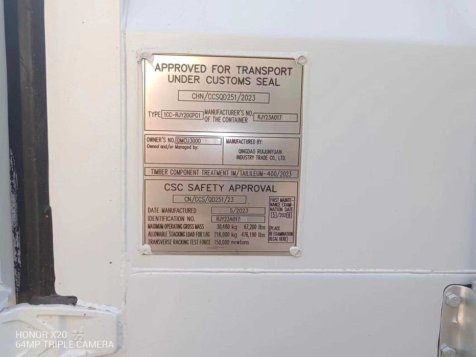 Nowy kontener morski magazynowy 20 DC OneWay | Różne kolory