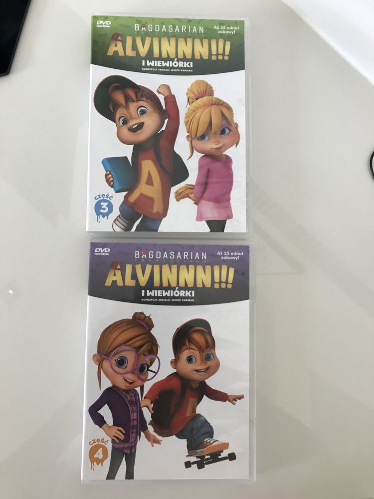 Płytka dvd bajka Alvin i wiewiórki DVD x2