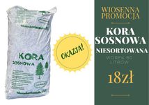 Kora sosnowa w workach 80l DETAL / HURT Łódź TRANSPORT