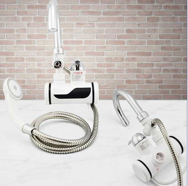 Міні бойлер водонагрівач душ з бічним підключенням