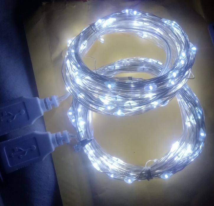 Светодиодная гирлянда с USB/ штора