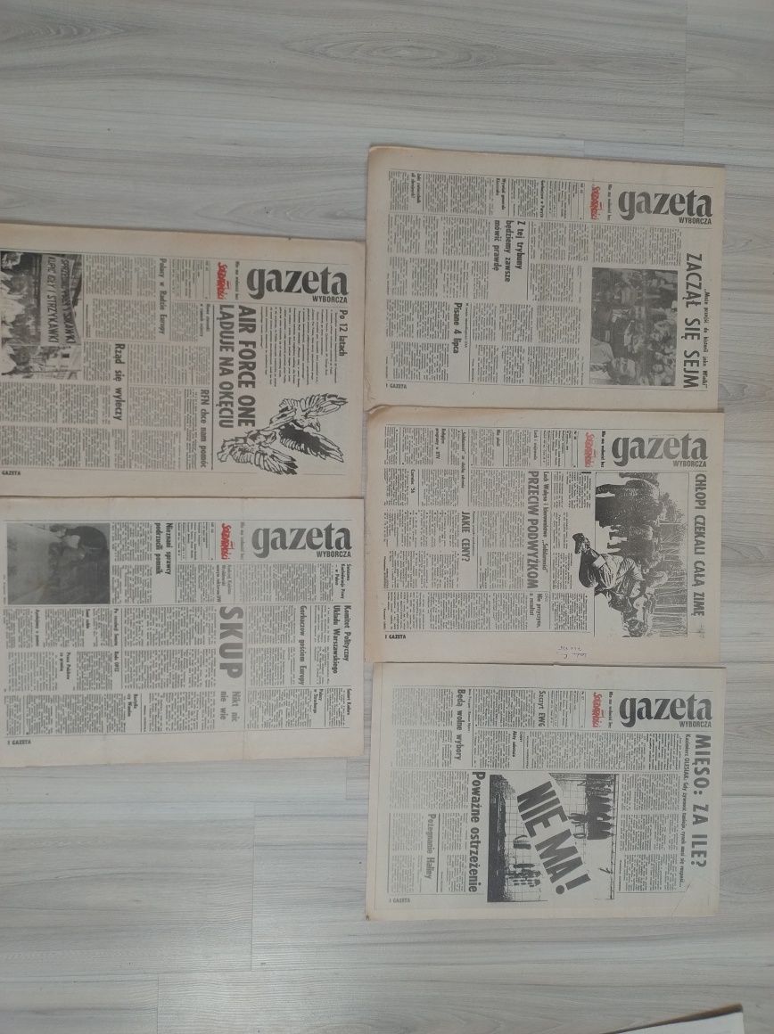 Gazeta Wyborcza -  1989  zestaw  21 sztuk