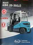 Wozek widlowy elektryczny BAOLI 2,5t udzwig 6,5m wysieg 2019 rok