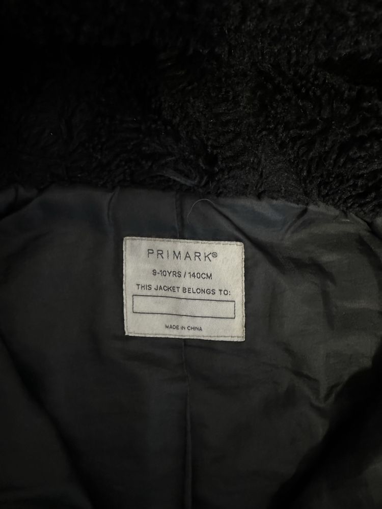Кофта- курточка чорна тепла 140 (9-10років) Primark