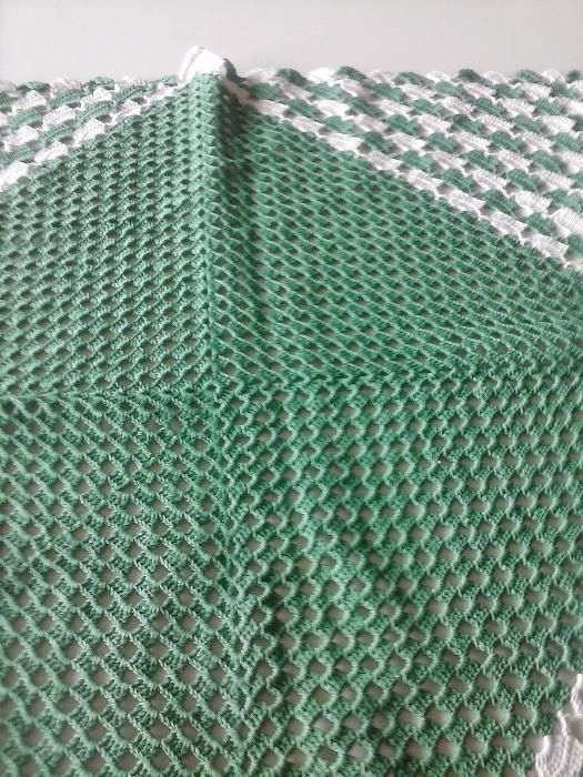 Crochet decorativo verde