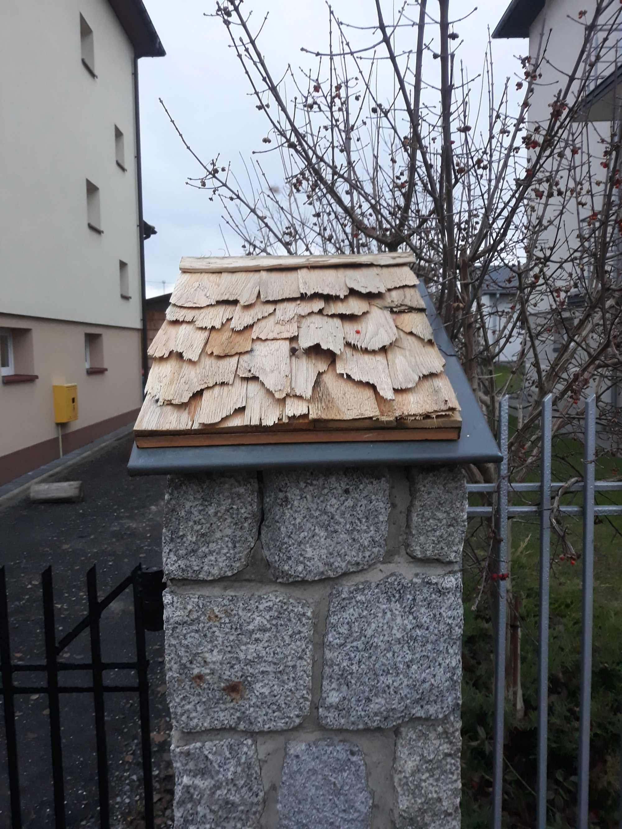 daszki gontowe na słupki ogrodzeniowe