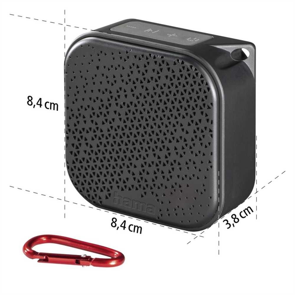 Przenośny głośnik bluetooth Hama Pocket black 2.0 czarny 3,5 W