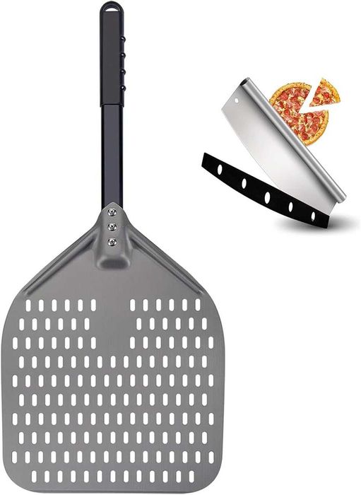 Łopata do pizzy aluminiowa perforowana 30cm + GRATIS