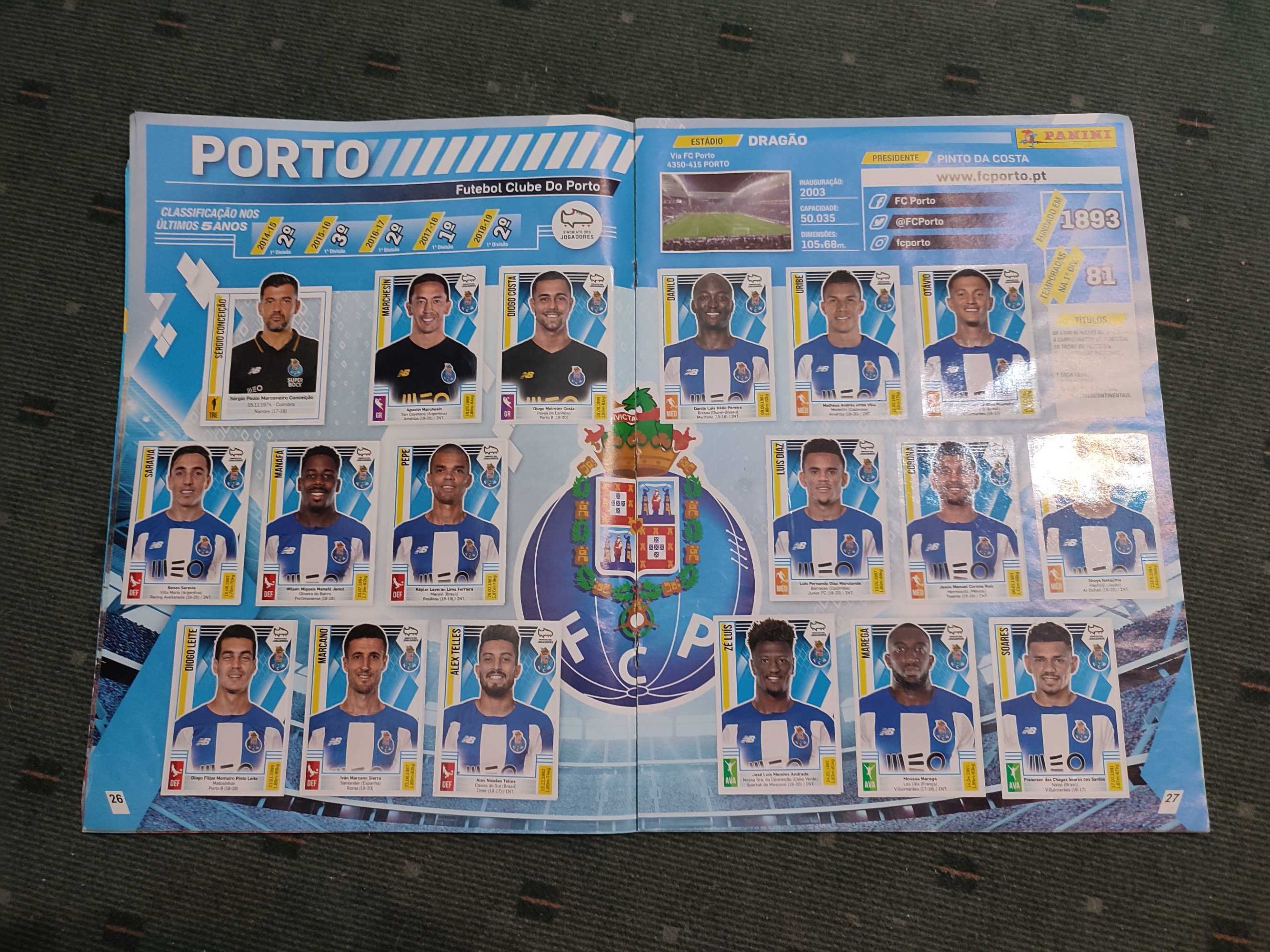 Caderneta de Cromos Futebol 2019/20 - Completa