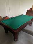 Bilhar com tábua de ping pong