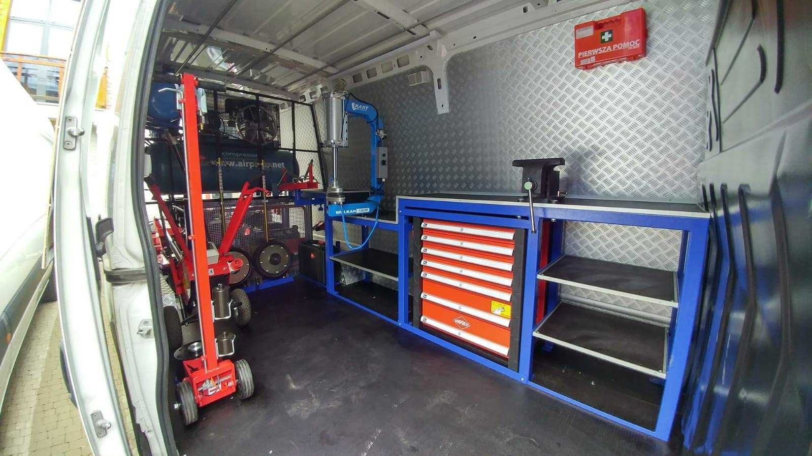 Mobilny Serwis Opon ciężarowy /zabudowa + wyposażenie /producent
