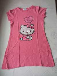 Hello Kitty długa bluzka tunika sukienka r 128