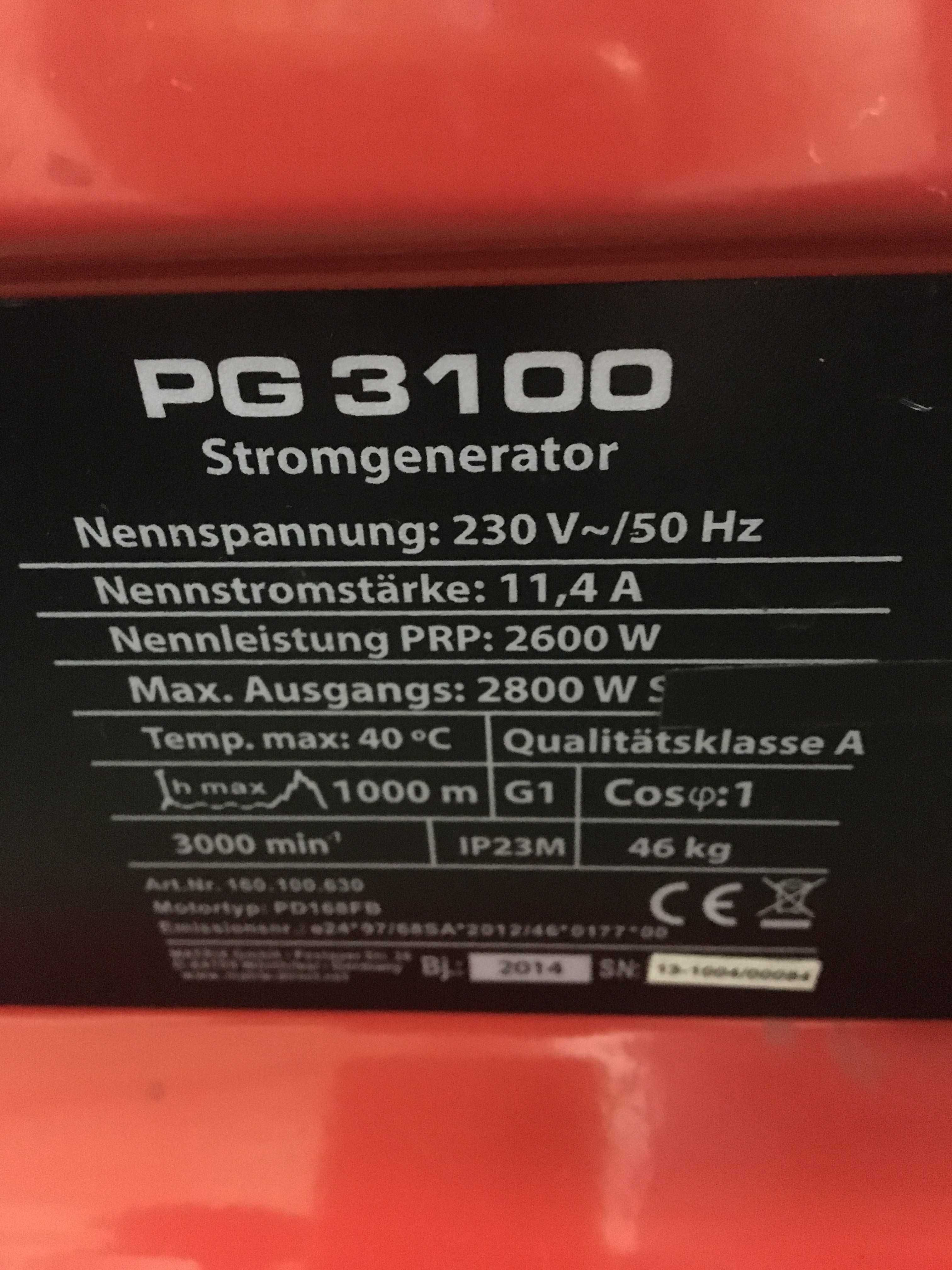 agregat  prondotwórczy MATRIX PG 3100 NOWY