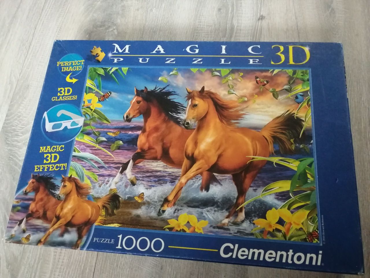 Puzzle 3D konie 1000