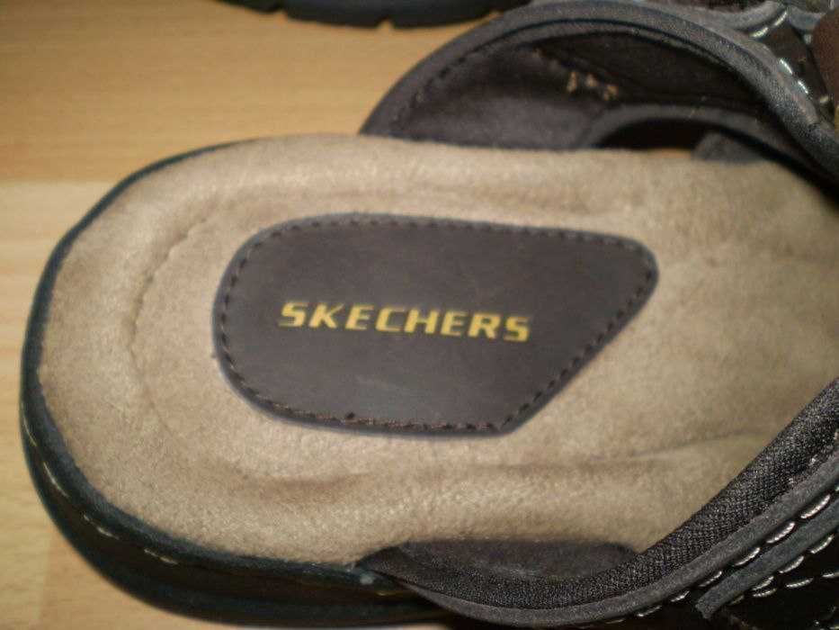 Мужские кожаные сандалии-шлепанцы SKECHERS STORCH RAMZI Америка.