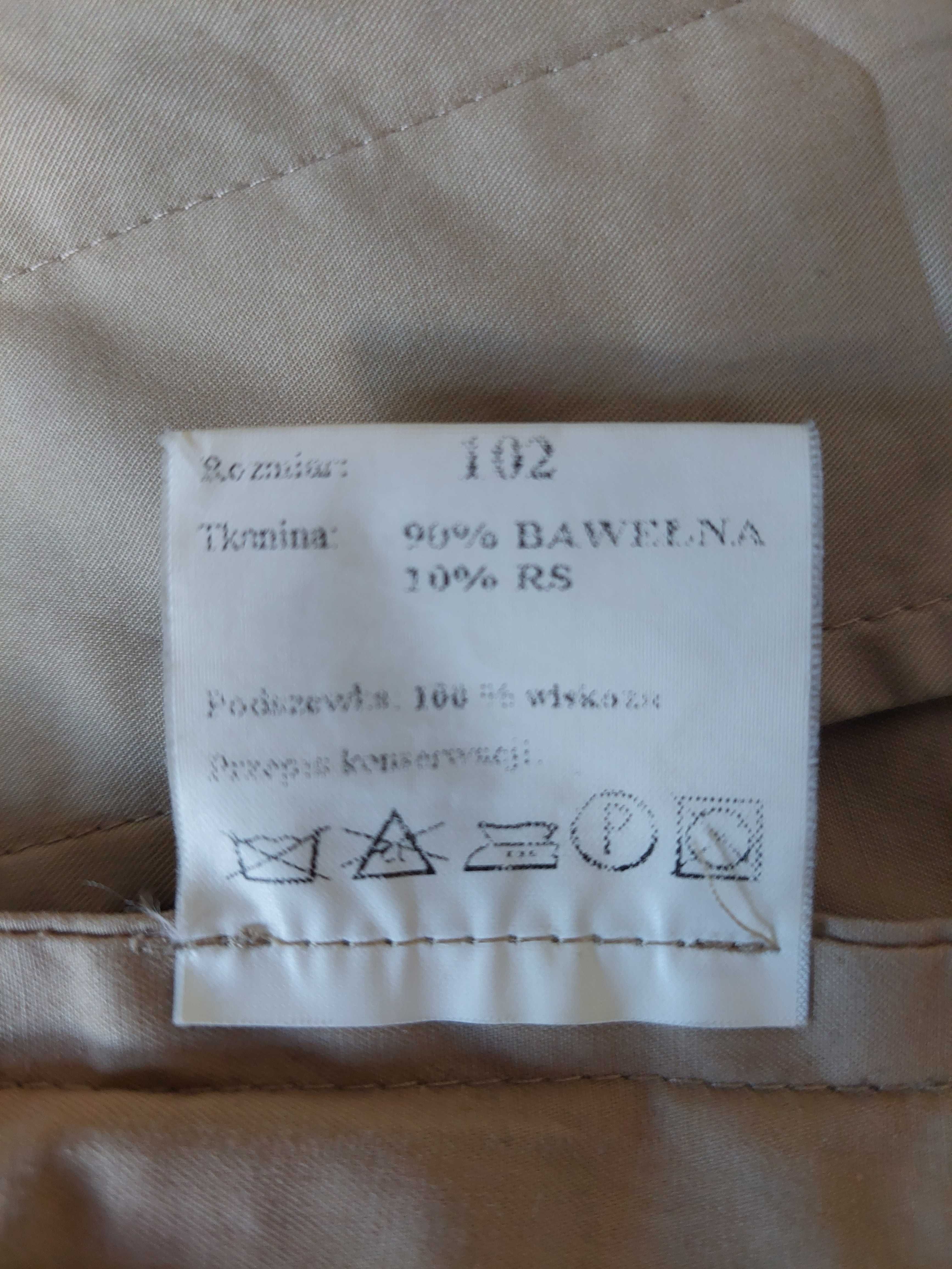 Płaszcz prochowiec beżowy Vistula na garnitur.
