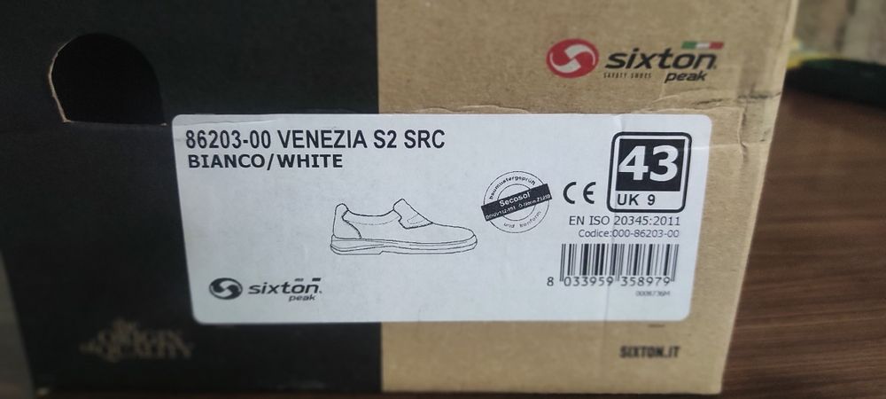 Calçado Indústria Alimentar Sixton T43