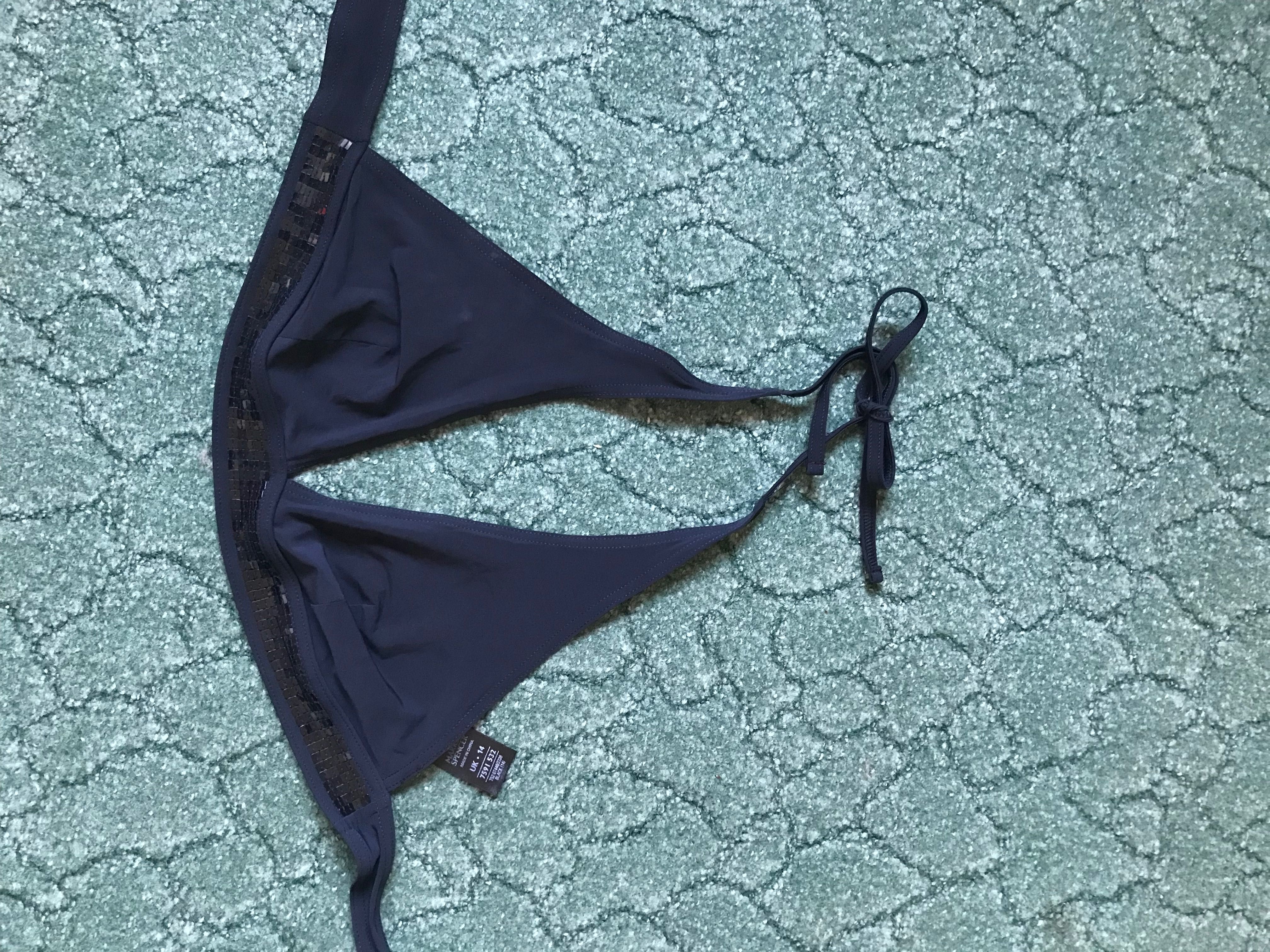 Kostium kąpielowy czarny Marks & Spencer bikini