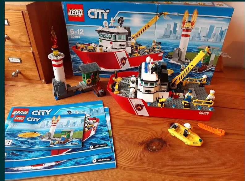 Lego 60109 City Łódź strażacka stan bdb