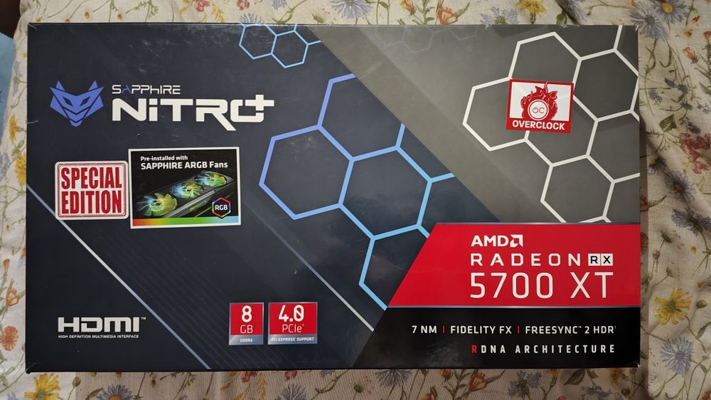 Видеокарта Rx5700xt sapphire nitro+