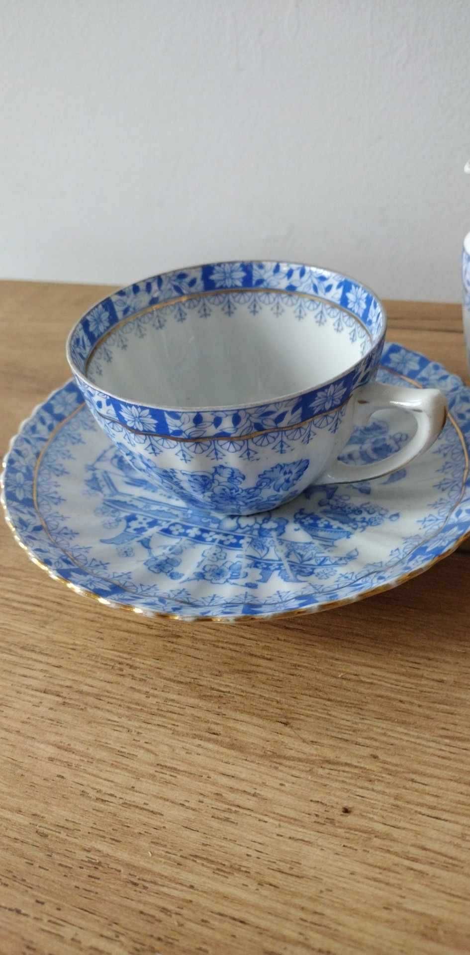 Stara porcelana china blue filiżanka mlecznik prl/ gdr